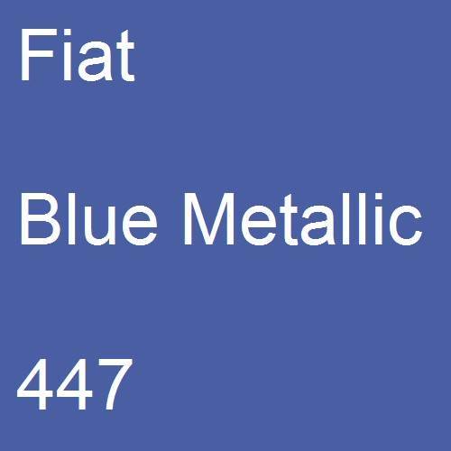 Fiat, Blue Metallic, 447.